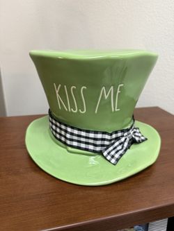 Rae Dunn St. Patrick’s Day Decoration - Kiss Me Top Hat