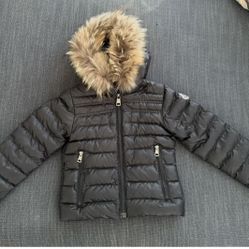 Moncler Black Jacket For Kids Size 5-6 Years