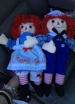 Raggedy Ann and Andy Collectable 16" Plush Dolls