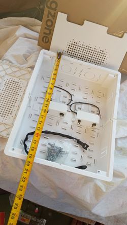 Structured Media Enclosure with Mounting Brackets- new