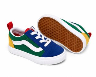 Vans Old school toddler size 8 Yacht Club blue green sneakers