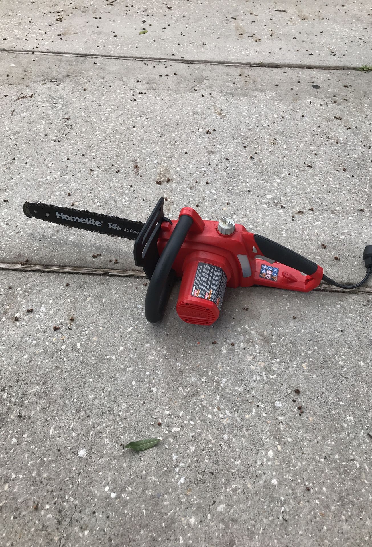 Homelite 14” electric chainsaw
