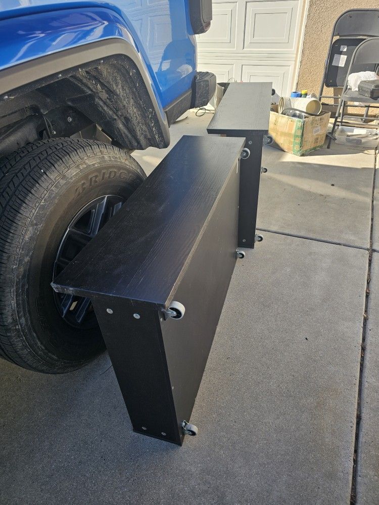 Ikea Under Bed Storage Drawers Set Of Two Wheel On In Good Condition