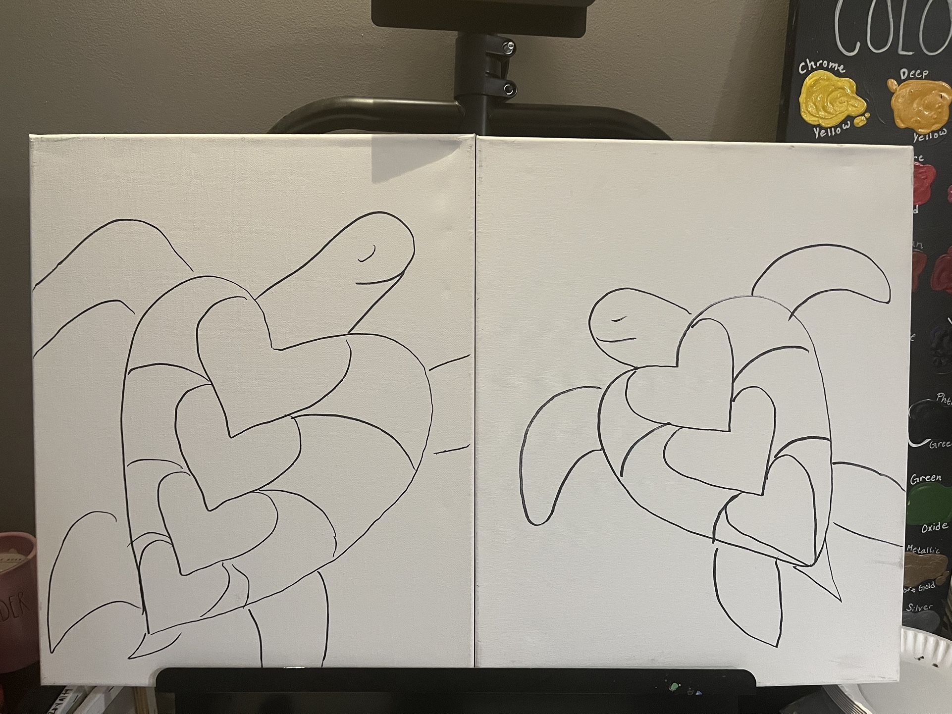 Mommy&Me Turtle Outline