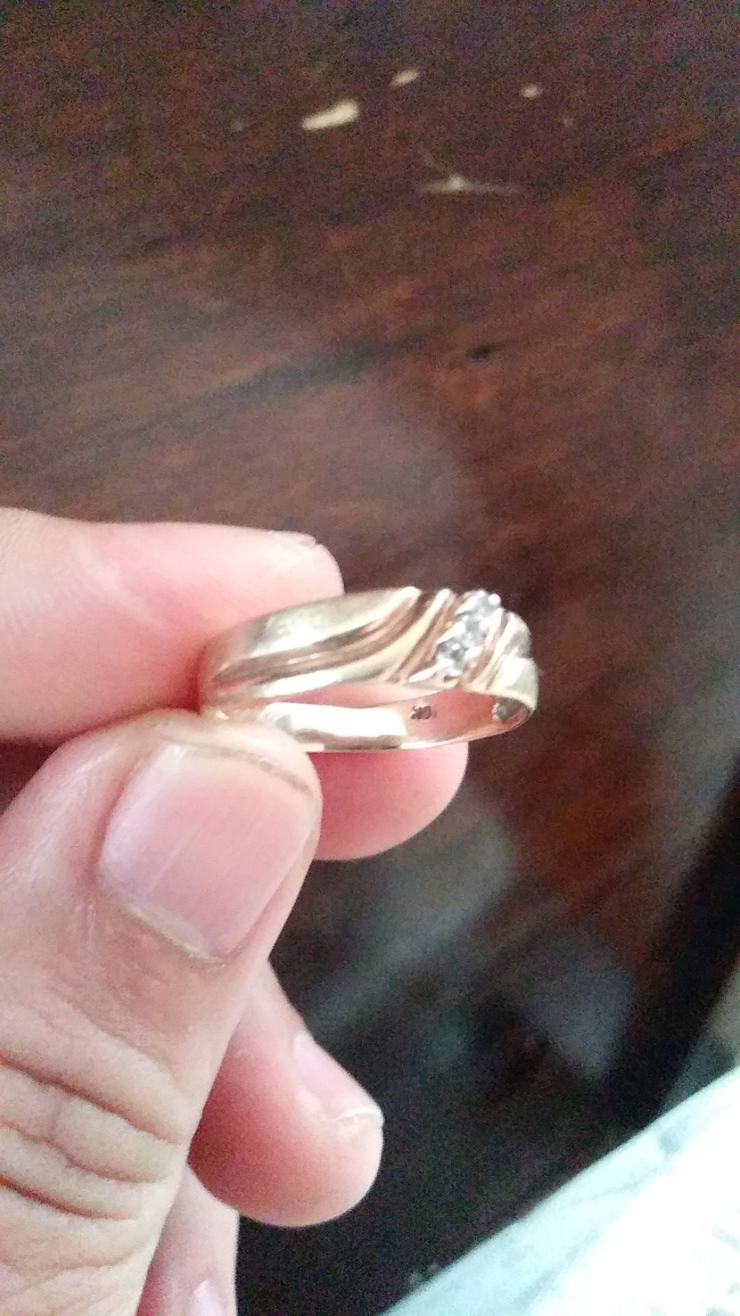 10K Gold Wedding Ring For Men