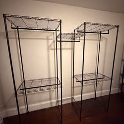 For Sale: Heavy Duty Multi-Configuration Garment Rack (Black) Moving/redecorating and need this gone!