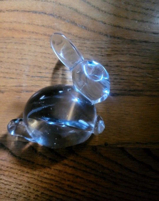 Art Glass Bunny Rabbit Paperweight