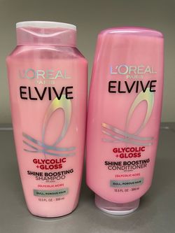 New Duo L'Oréal Elvive Glycolic Gloss Shampoo & Conditioner Set