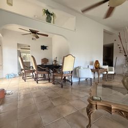 OS De Mouton Antique Wood Armchairs Room Chairs 