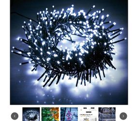 Christmas tree cluster lights warm white led