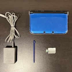 Nintendo 3DS XL Blue 128 gb Micro SD card with adapter Card HBN Twilight