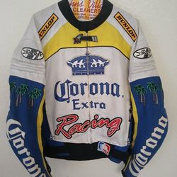 Vintage Corona Extra Racing Joe Rocket Moto Motosport Jacket Size Medium