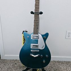 Gretsch Guitar W/ Stand, And AMP