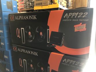 Alphasonik bass package on sale today for 269.99