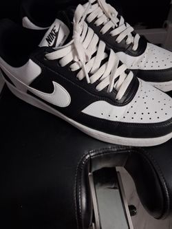 Nike Court Vision Low Black White Sneakers
