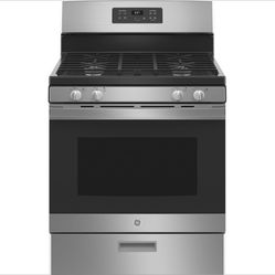 GE 30β Gas Stove In Stainless Steel New In Box 4 Burner