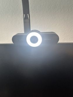 EMEET 1080P Webcam with Microphone - 60FPS Streaming Camera with Light, 3 Level Lights, 2 Noise-Cancelling Mics, C970L Computer Camera with Privacy Mo