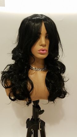 Long Black Wavy Wig