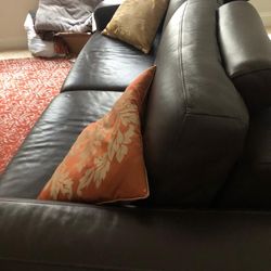 Scandinavian Leather Love Seat