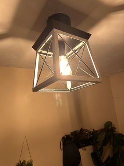 White Rustic Ceiling Lighting 