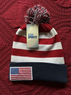 USA BEANIE , ICON SPORTS   , 100% ACRYLC
