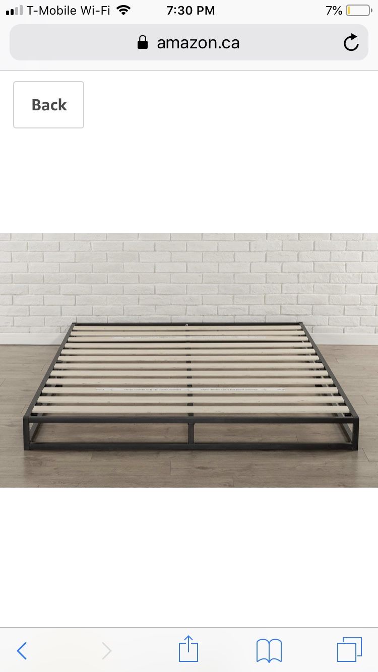 10 inch memory foam mattress and 6 inch bed frame