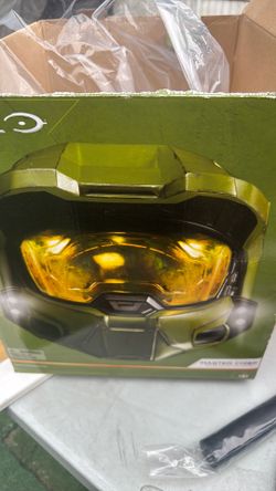Halo master, chief deluxe helmet with lights