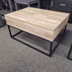 NEW LIFT TOP COCKTAIL TABLE NATURAL COLOR || SKU#ASHT150-9
