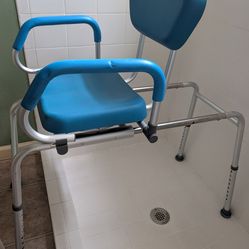 Swivel shower or bath transfer bench