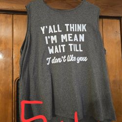 5xl Womens Plus Tank Top 