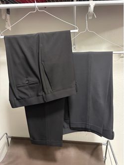 Men’s Straight, black and dark gray dress pants , 36 x 32 ($5 each)