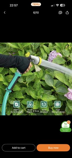Garden Hose 12ft-100ft x 5/8", Water Hose Heavy Duty, Drinking Water Safe, No-Kink, Flexible Hybrid Hose with Rotatable Grip Handle, Male to Female So