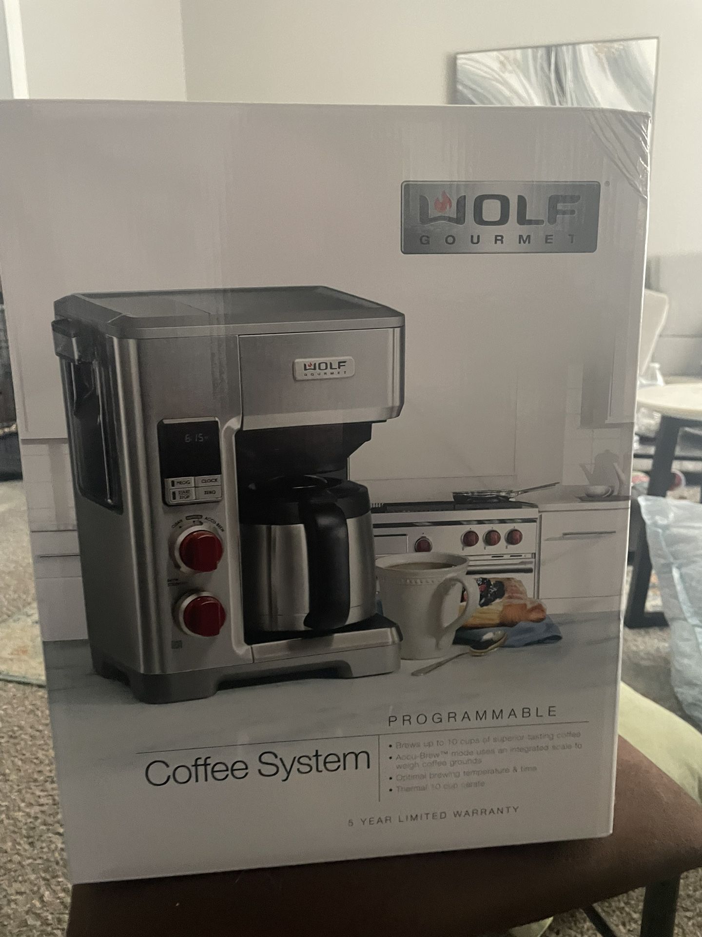 Wolf Gourmet Automatic 10-Cup Drip Coffee Maker