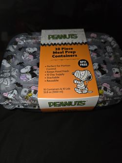 Peanuts snoppy Halloween food containers
