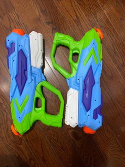 2 PCS Water Gun for Kids, Super Squirt Guns Water Soaker Blaster - 4 Shooting Modes Switch - 26 Ft Long Shooting Range - Quick Refill - Summer Water T