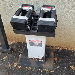 Powerblock Adjustable Dumbbells With Stand