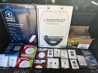 Home Improvement Lot – Toilet Seats, Alarms, Hardware