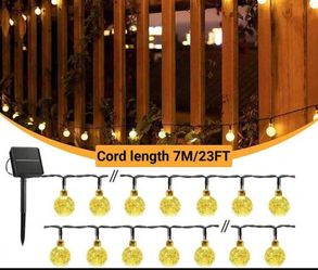 Waterproof string light Solar lights 7m