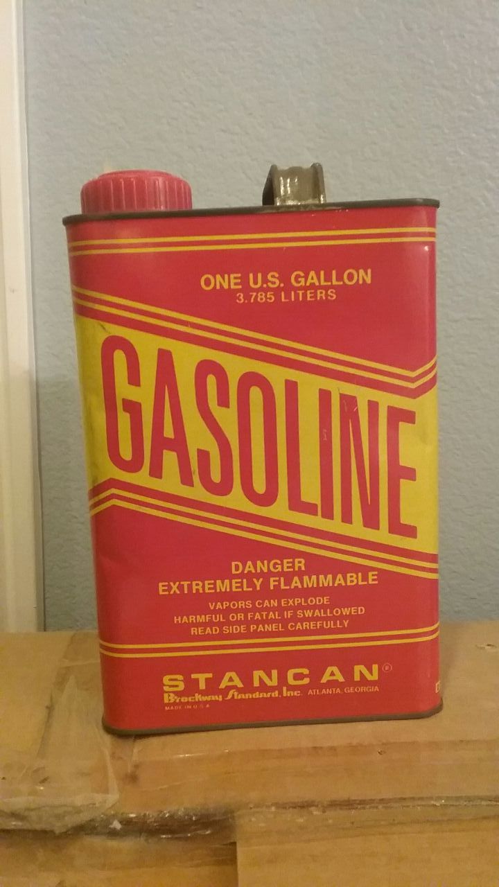 Original Vintage Stancan 1 gallon gas can