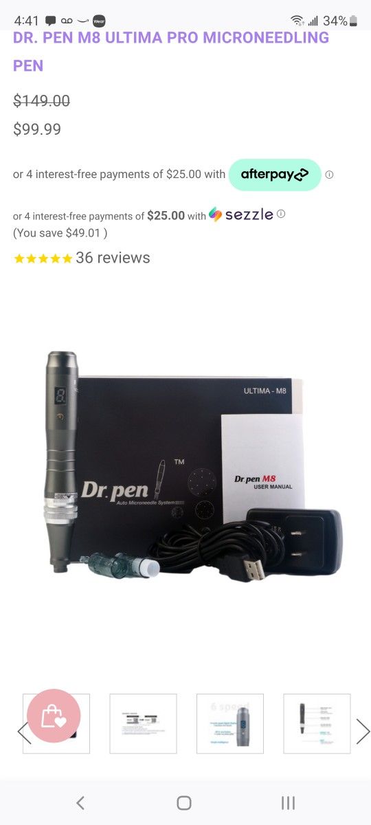 Dr. Pen M8 Ultima Pro Microneedling Pen WITH Additional Cartridges