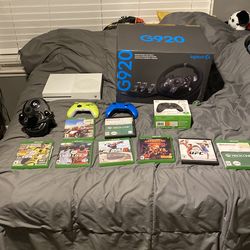 Xbox bundle with steering wheel