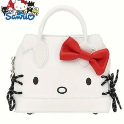 SANRIO Hello Kitty Red Bow and Cat Ears Handbag, Crossbody Bag, Comes With Matching HK Plush Keychain 🎀✨️♥️