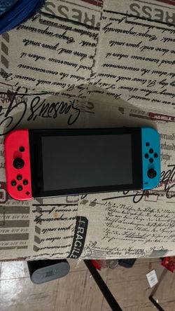 Nintendo Switch Console Neon Red Blue