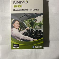 New KINIVO BTC450 Bluetooth Hands-free Car Kit