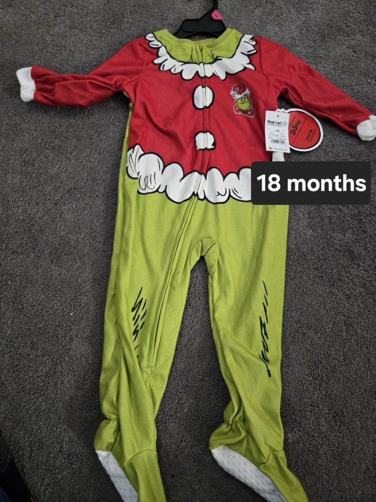 18 Month Grinch Pajamas 