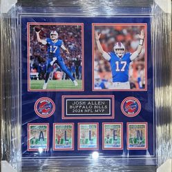Bills Josh Allen Custom-Framed Display Piece w/ SpellBound Set Of Cards
