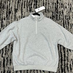 Grey Alo Quarter Zip Size L