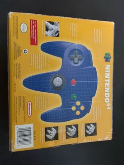 Boxed Blue N64 controller