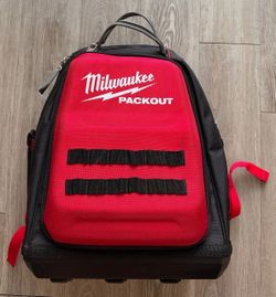 Milwaukee 48-22-8301 PACKOUT tool backpack in open-box condition.Multiple tool
