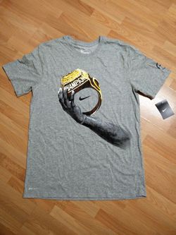 Nike LeBron James Cleveland Cavs Championship Ring TShirt DriFit LG